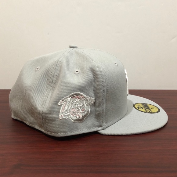 New Era, 59Fifty Fitted Hat, New York Yankees, Grey & White - Picture 4 of 12